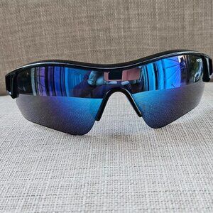 NYS city Men Sunglasses Mirror Lenses Wrap Sport Eye Wear shades